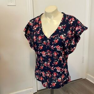 ZAC Zac Posen Floral Blouse 6